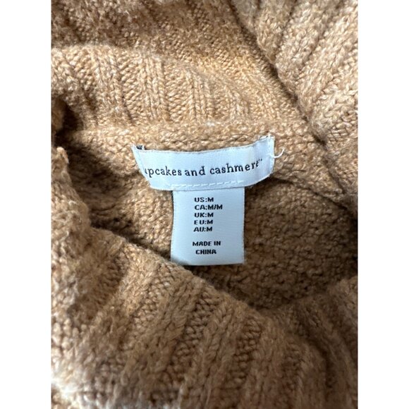 Cupcakes & Cashmere Brown Turtleneck Long Sleeve Sweater Women's Size M - Picture 6 of 10